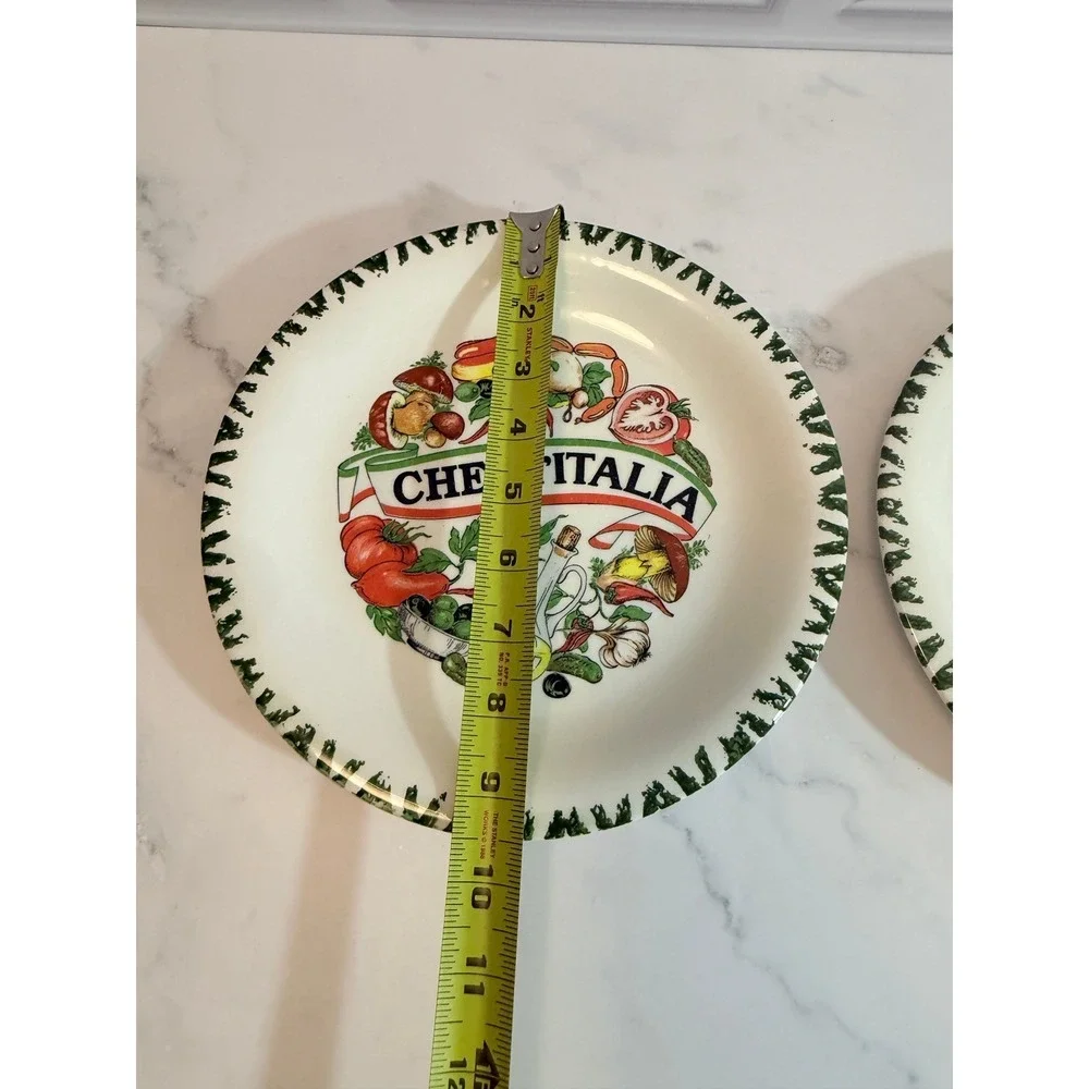 VTG PAIR (2) O.M.S. Chef d'Italia Hand Painted 9 1/2